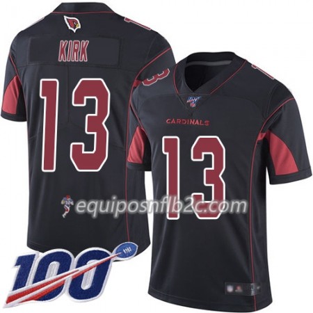 Camiseta Hombre NFL Arizona Cardinals Christian Kirk 13 Nike Negro 100th